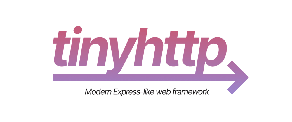 Presenting tinyhttp 1.0 - a 0-legacy, tiny & fast web framework as a replacement of Express, written in TypeScript.